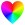 Rainbow gradient happy heart icon template