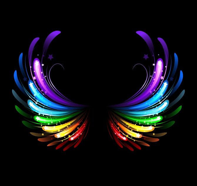 rainbow wings